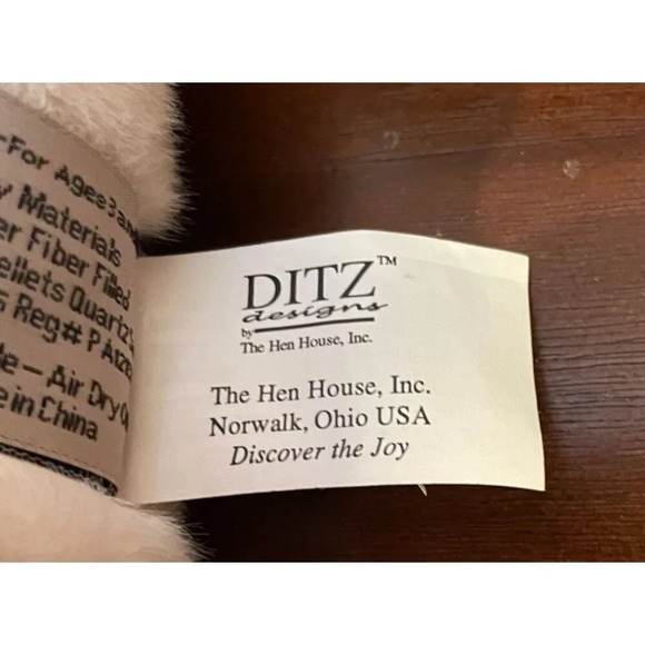 Ditz Design Hen House Plush Jointed Cream Polar Bear Toy Stuffed Animal - Picture 9 of 9